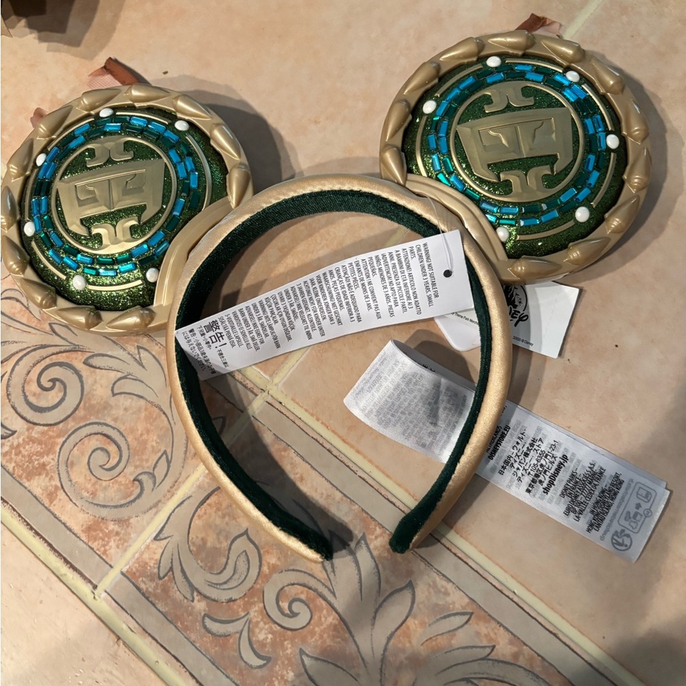 Green and Gold Decorative Headband